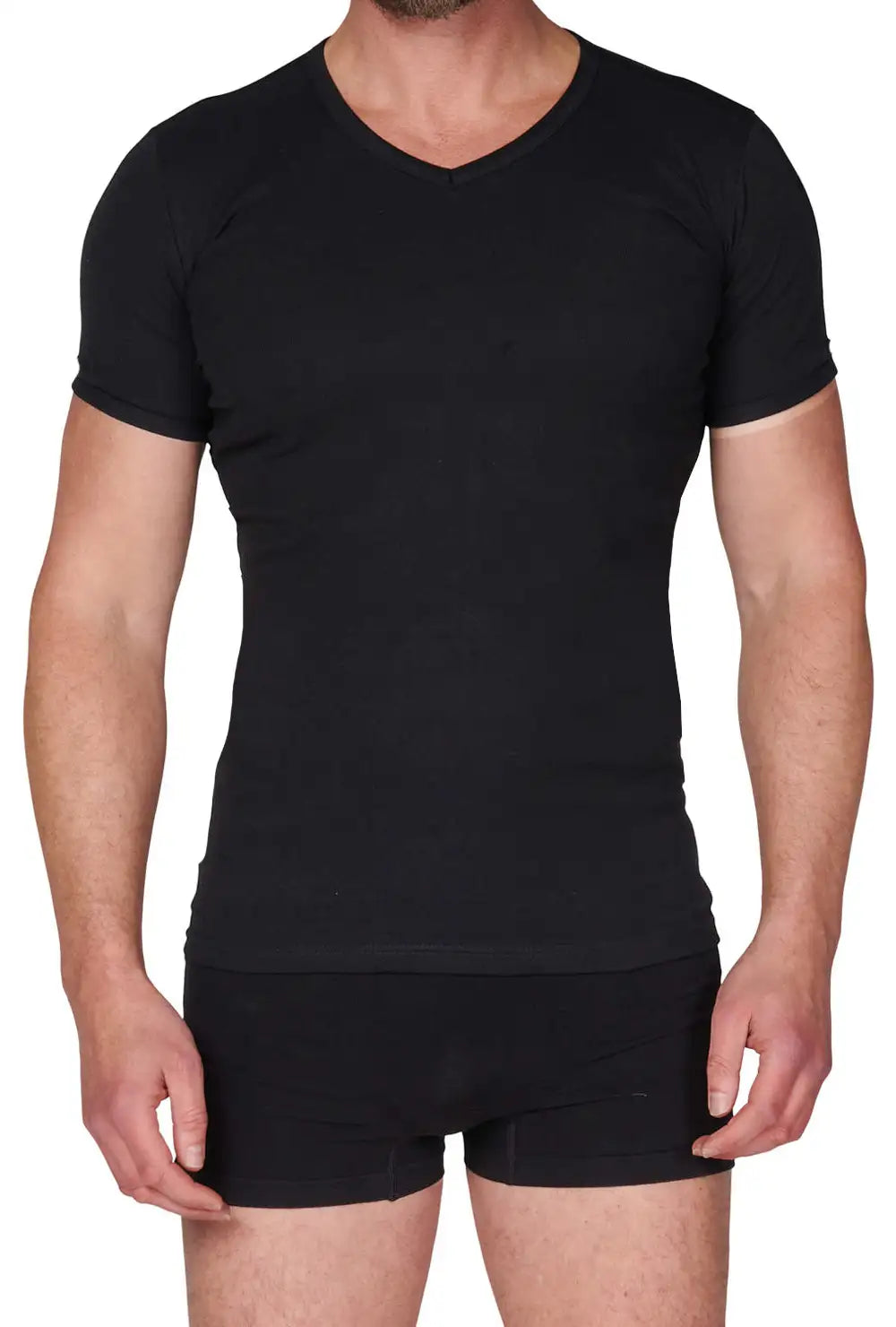 Beeren Beeren heren ondershirt V-hals - Korte mouw M3000