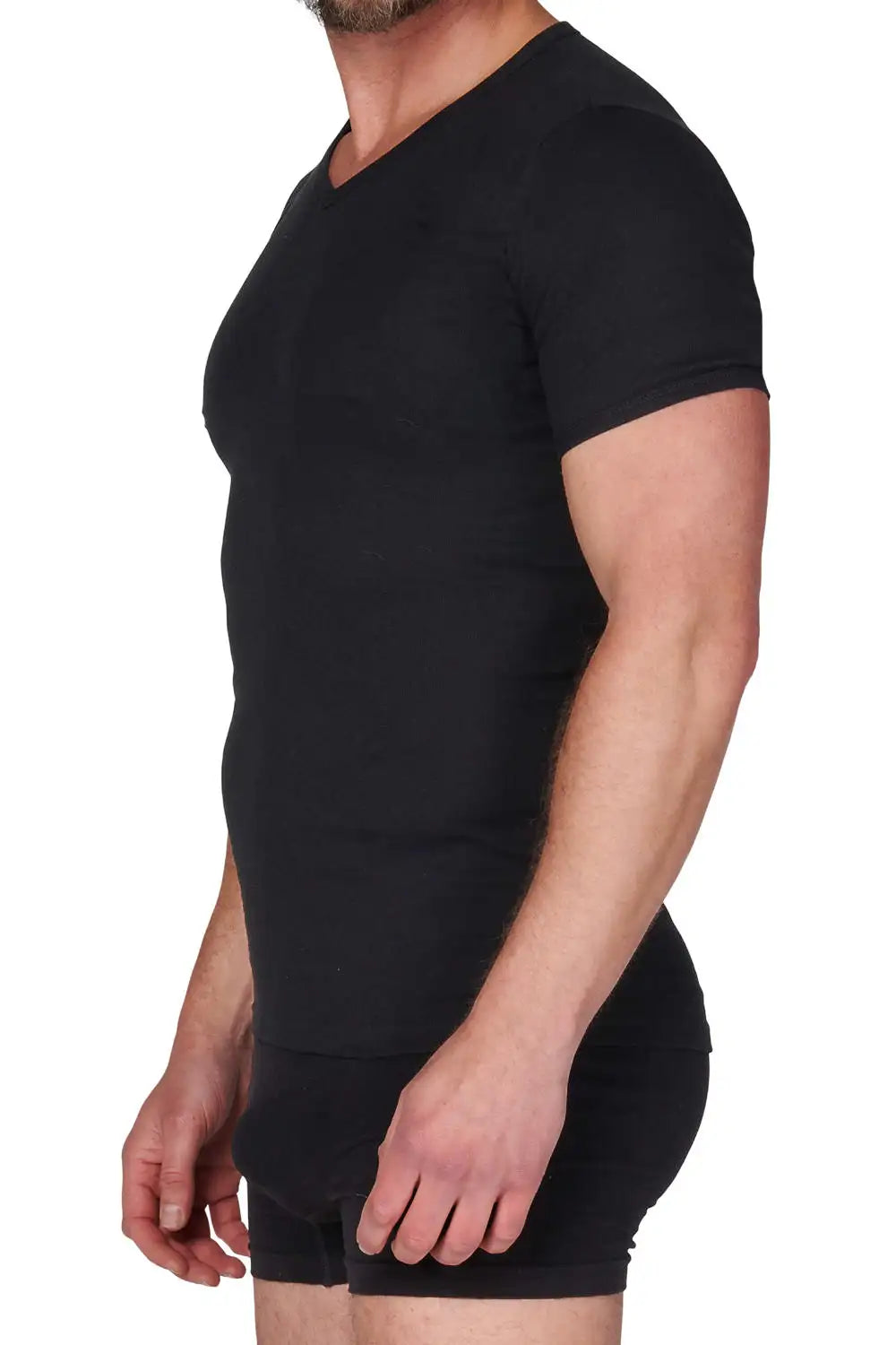 Beeren Beeren heren ondershirt V-hals - Korte mouw M3000