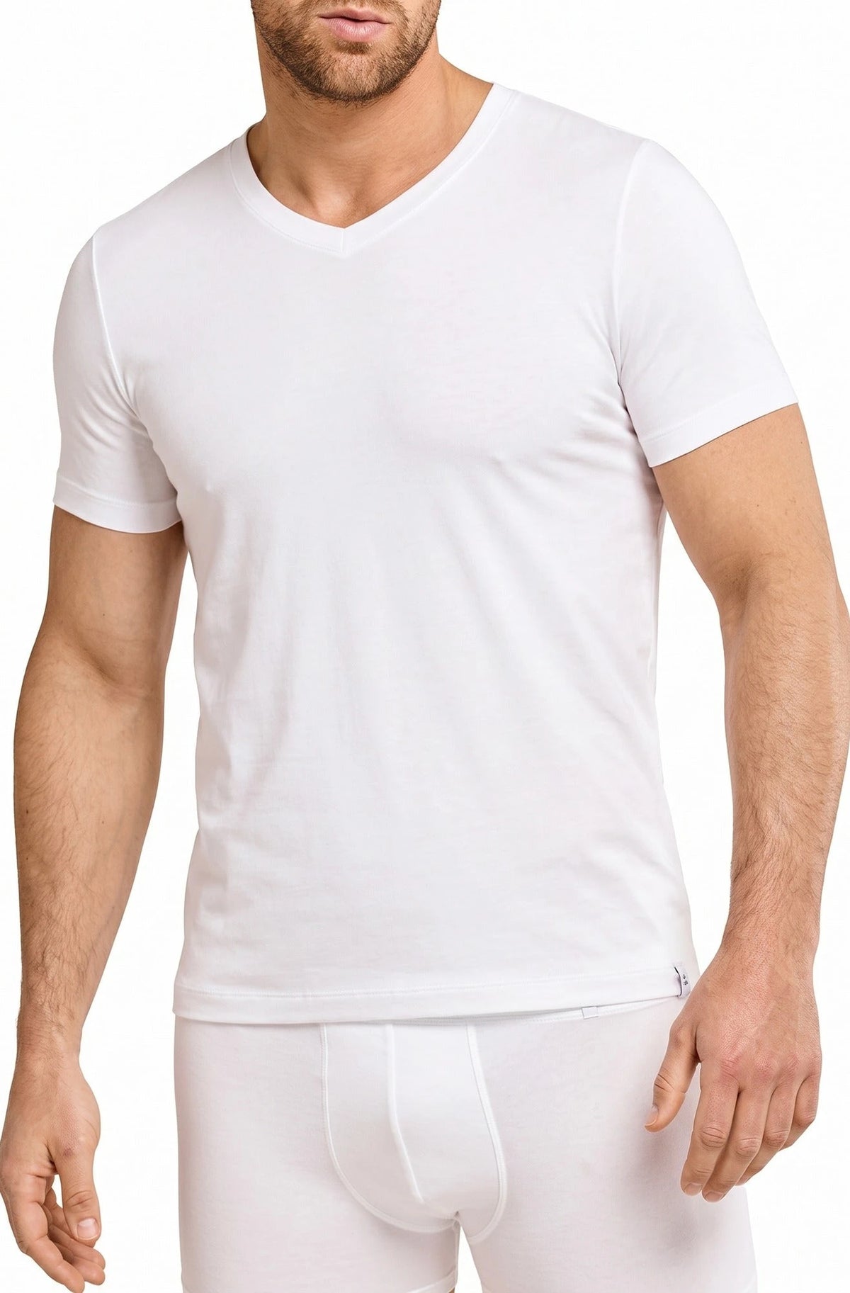 Beeren Beeren heren ondershirt V-hals - Korte mouw M3000