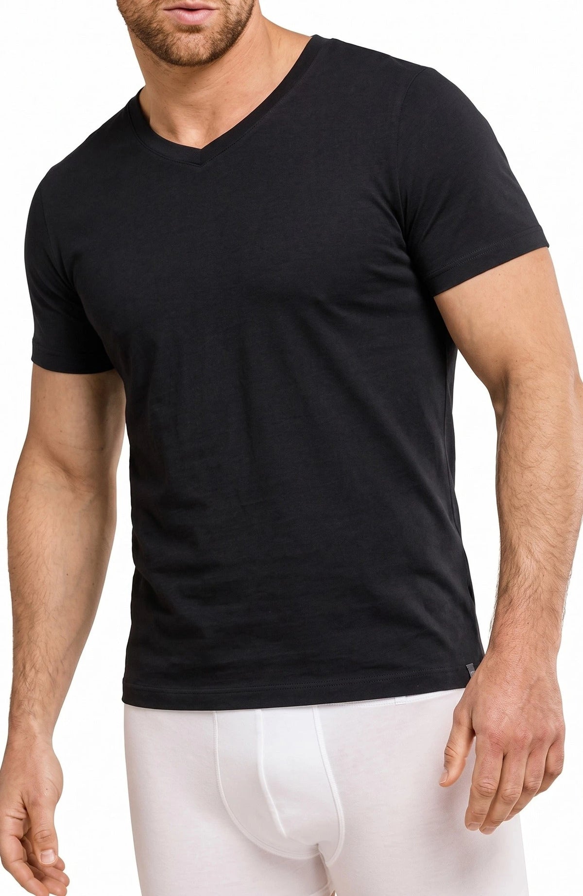 Beeren Beeren heren ondershirt V-hals - Korte mouw M3000