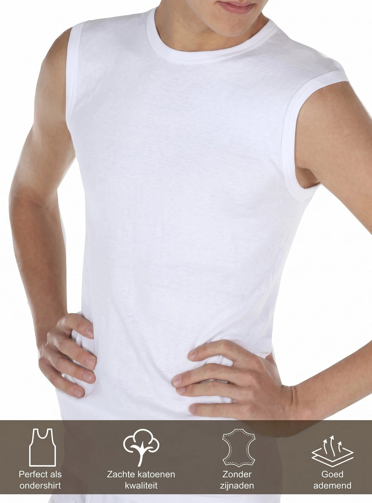 Beeren Beeren jongens Comfort Feeling katoen mouwloos shirt
