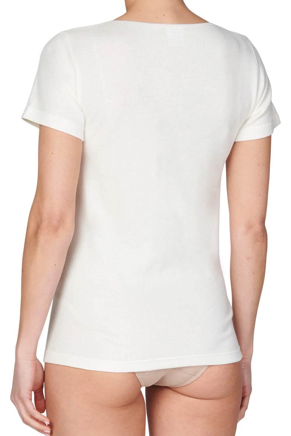 Beeren Entex dames thermo shirt korte mouw met kant