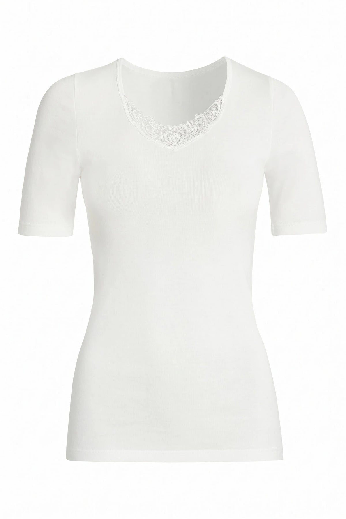 Beeren Entex dames thermo shirt korte mouw met kant