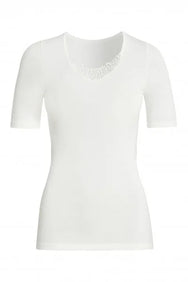 Beeren Entex dames thermo shirt korte mouw met kant