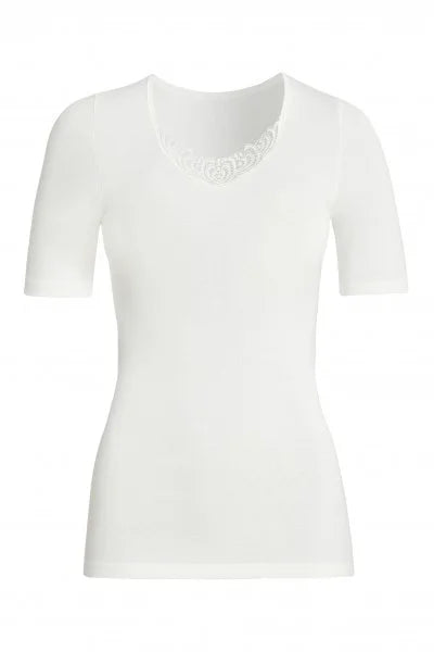 Beeren Entex dames thermo shirt korte mouw met kant