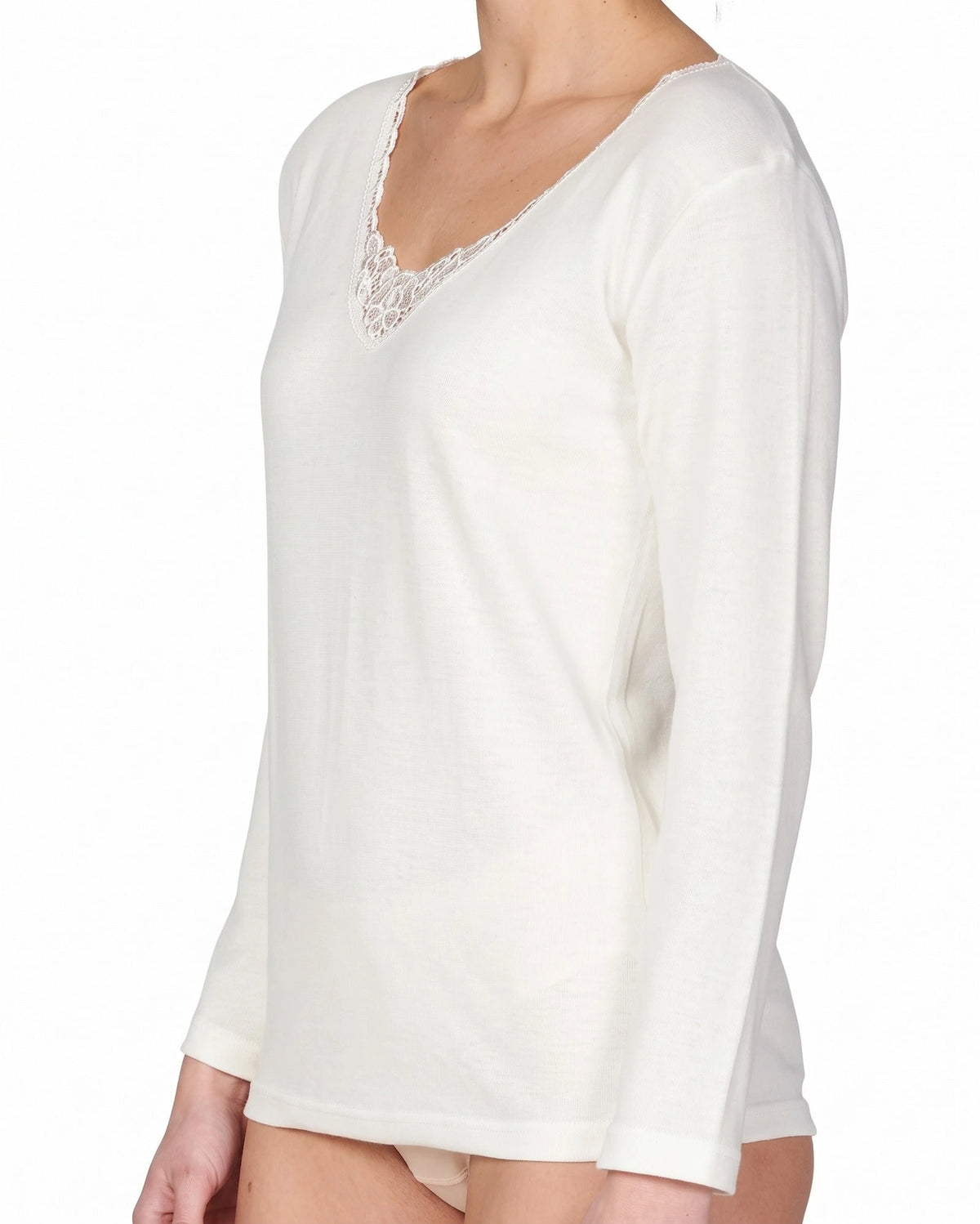 Beeren Entex thermo shirt lange mouw met kantje