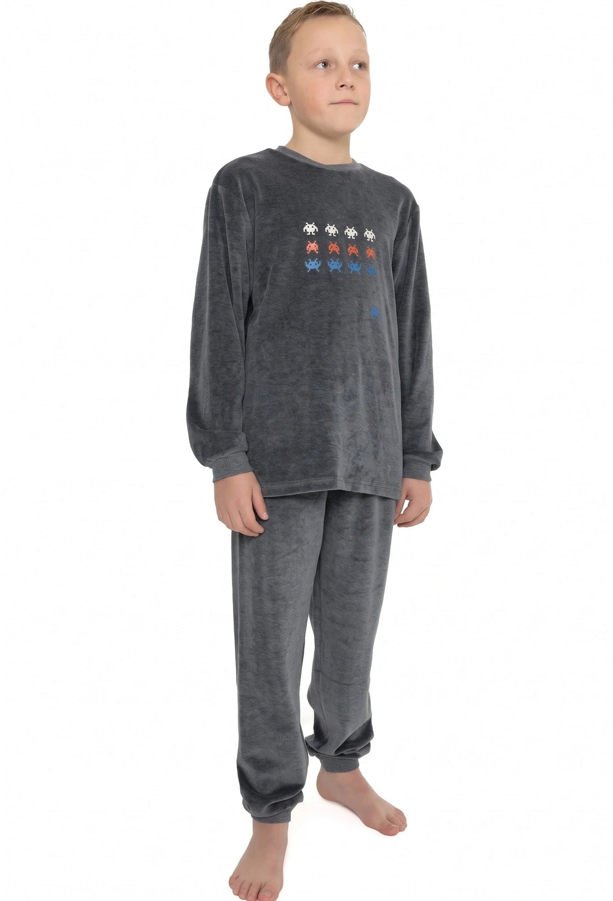 Beeren Outfitter velours jongens pyjama - Shoot