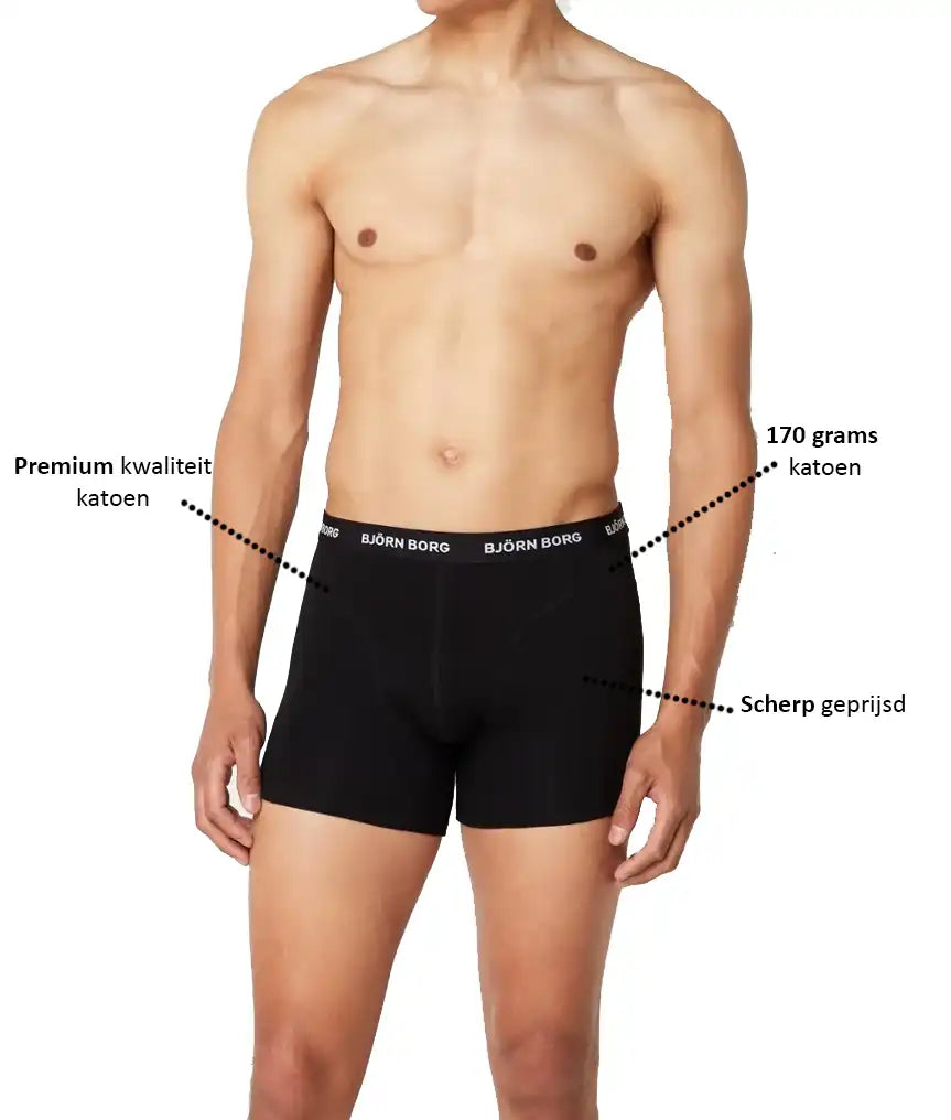 Bjorn Borg Bjorn Borg 12-pack heren boxershort - Colour Coded
