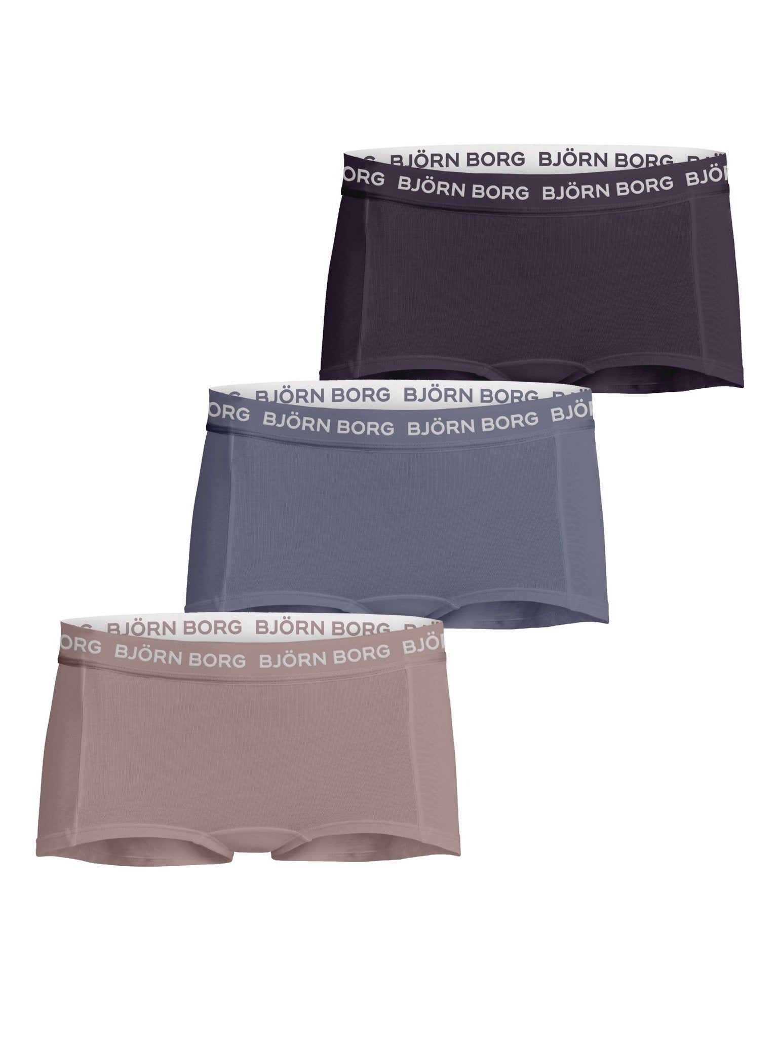 Bjorn Borg Bjorn Borg 3-Pack meisjes boxershort - minishorts - Donker combi