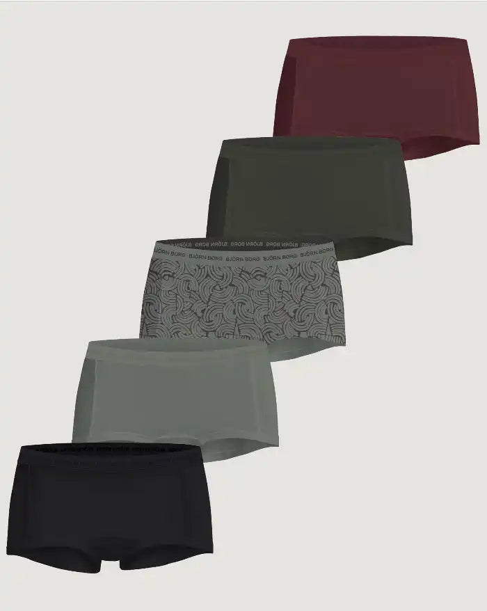 Bjorn Borg Bjorn Borg 5-pack dames boxershort- Zwart