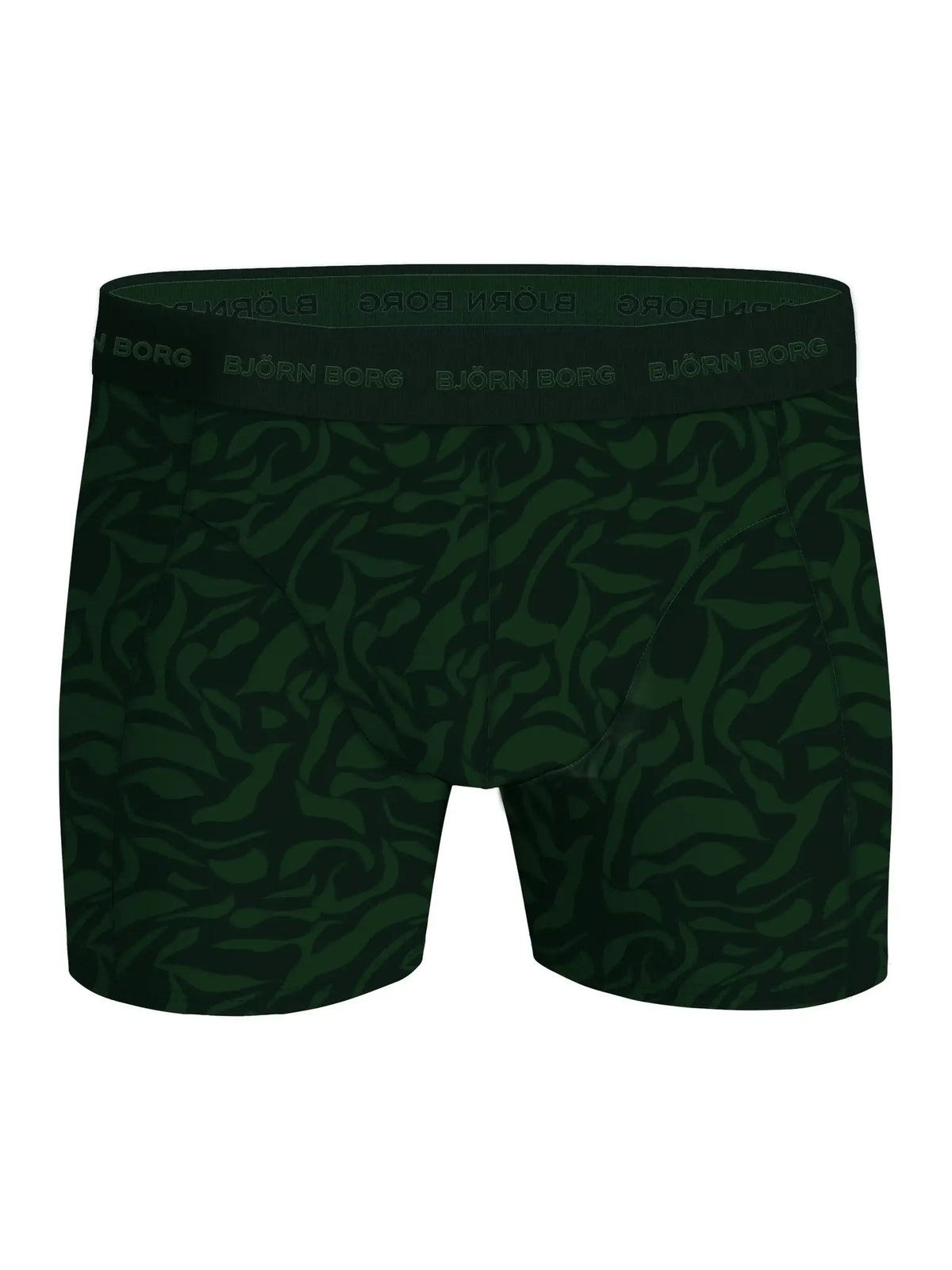 Zwart Combi | packshot | Packshot, groen met print – Bjorn Borg 5-Pack heren boxershorts - Core