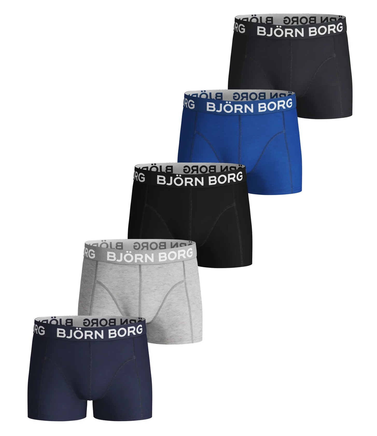Bjorn Borg Bjorn Borg 5-Pack jongens boxershorts - Solid
