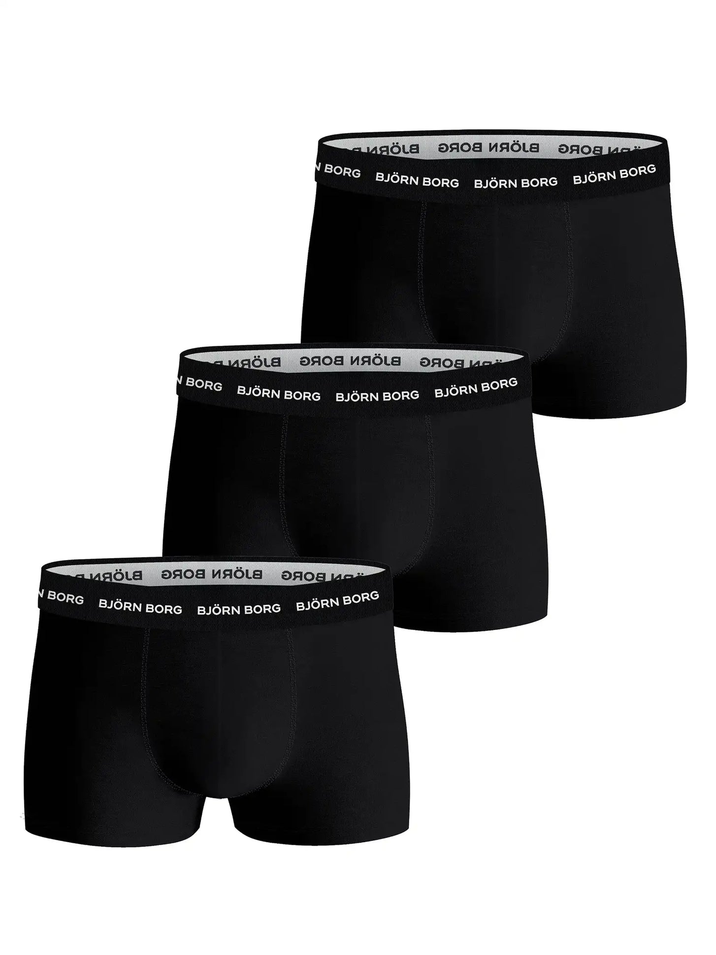 Bjorn Borg Bjorn Borg Cotton Stretch Trunk - 3 pack heren boxershort - Zwart