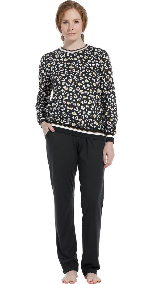 Bjorn Borg Pastunette dames pyjama - donkergrijs