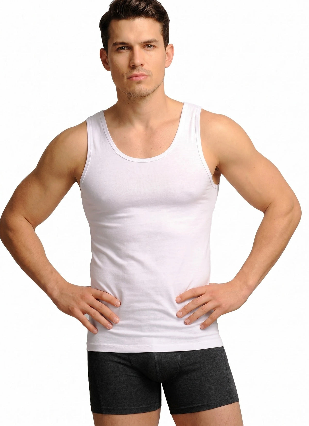 Boru Bamboo Boru Bamboo heren onderhemd - Bamboe singlet