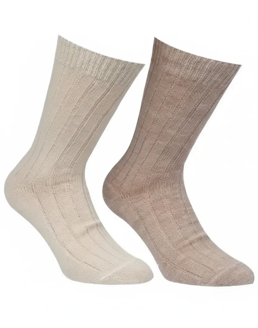 Boru Bamboo Boru Bamboo lamswollen sokken 2-pak