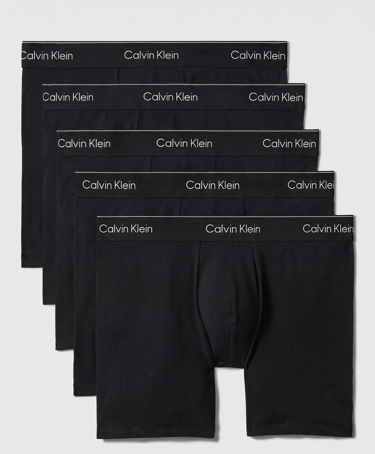 Zwart | voor | Vooraanzicht, zwart – Calvin Klein 5-Pack Heren Boxershorts brief - Modern Cotton