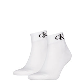 Calvin Klein Calvin Klein 2-paar Quarter heren sokken - Logo monogram