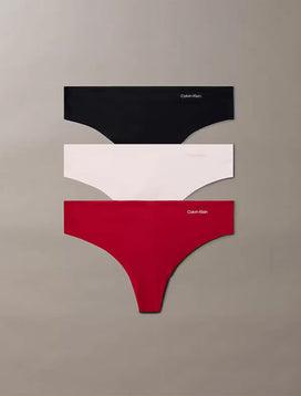 Calvin Klein Calvin Klein 3-pack naadloze strings - Invisible thong