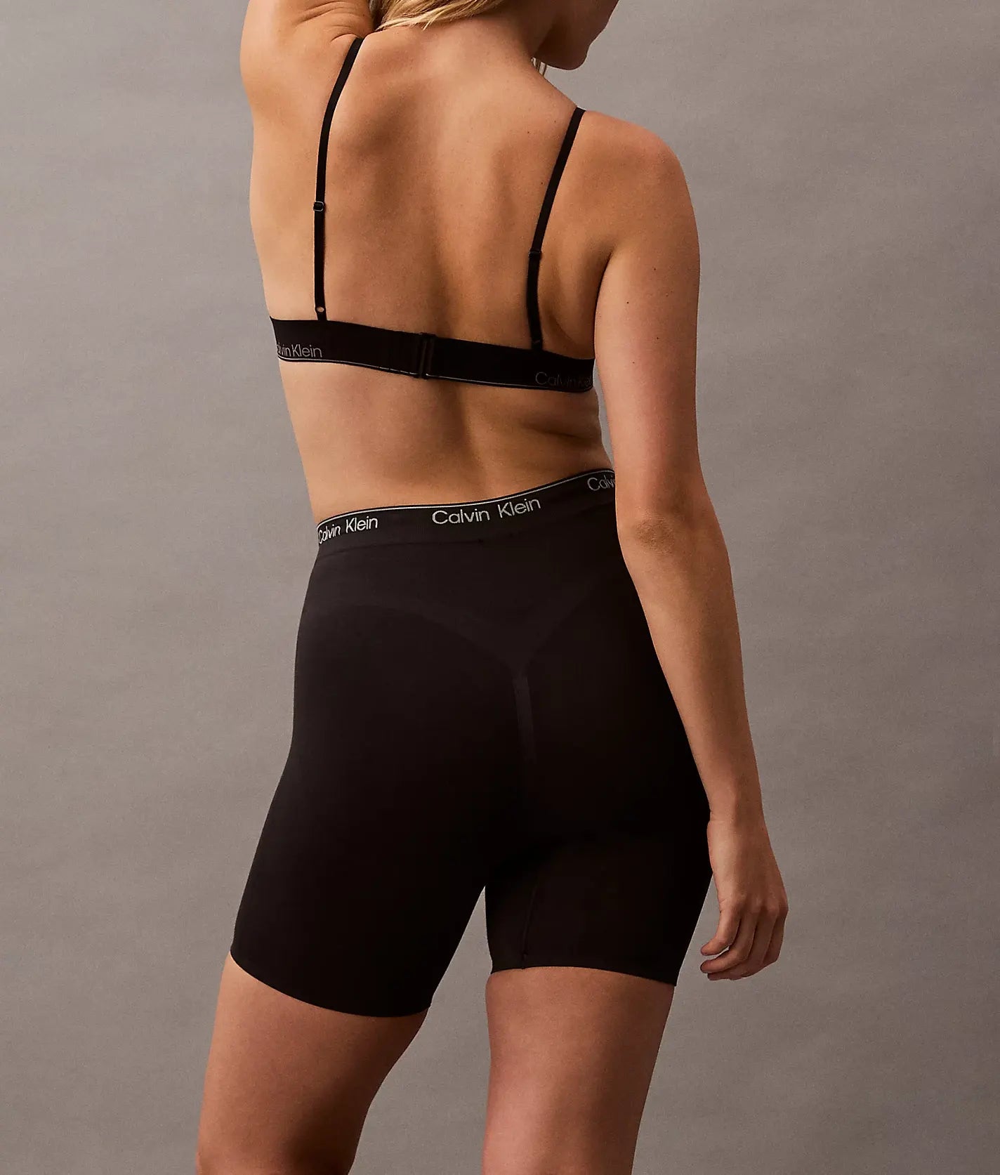 Calvin Klein Calvin Klein Corrigerende boxershorts katoen - Seamless shapewear short met lange pijpjes