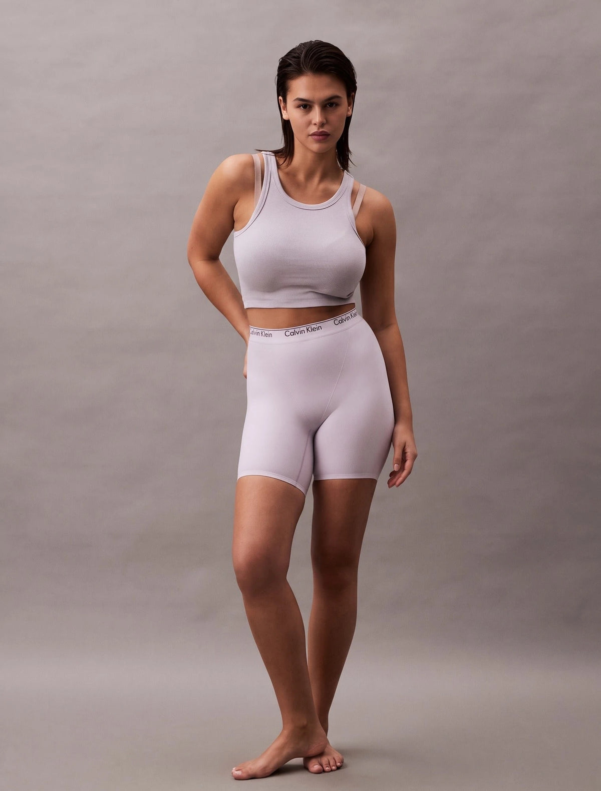 Calvin Klein Calvin Klein Corrigerende boxershorts katoen - Seamless shapewear short met lange pijpjes