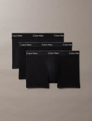 Zwart | pack | Overzicht 3-pack, zwart – Calvin Klein 3-Pack Trunks heren - Icon Cotton Stretch