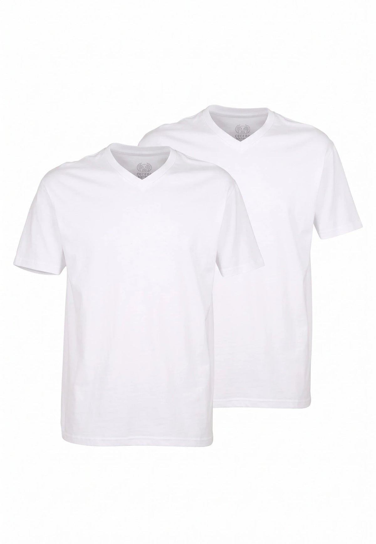 Ceceba Ceceba 2-pak heren Ondershirts met V-hals- Grote maten - Konvex