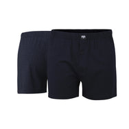 Ceceba Ceceba 2-pak wijde heren boxershorts - Fox packet 2260 - Blau mittel