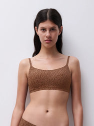 Chantelle Chantelle bralette met vulling - Soft Stretch - Padded Bralette -Wild Brown