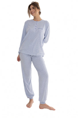 Cocodream stretch dames pyjama lange mouw - Goodnight