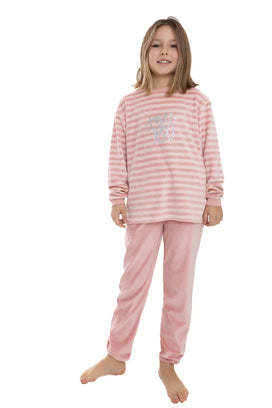 Cocodream velours meisjes pyjama - "Just be You"