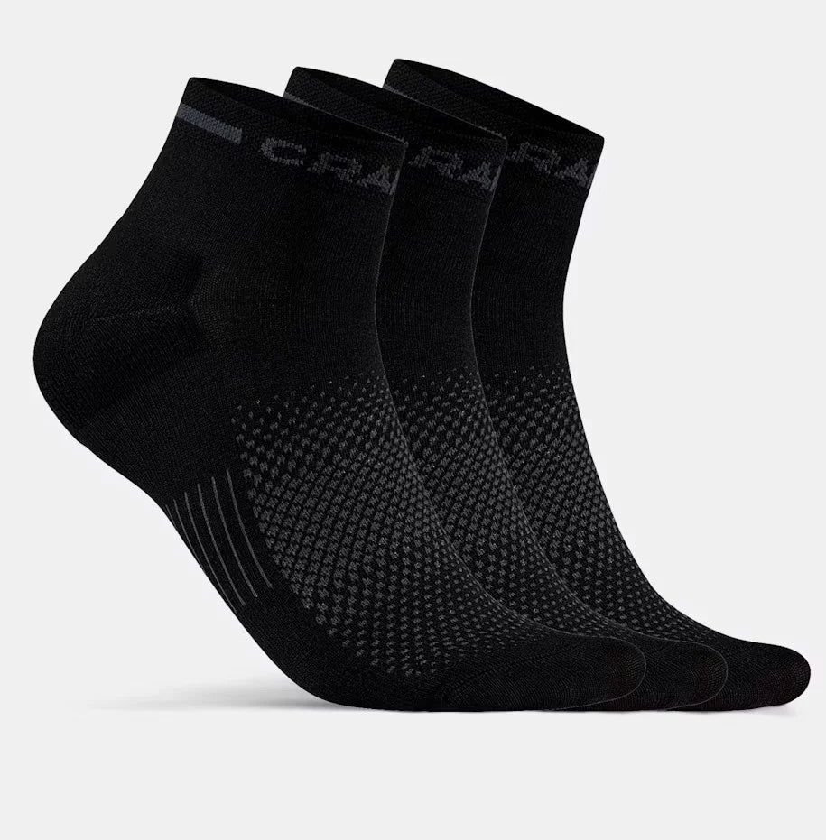 Craft Craft 3-paar quarter sport sokken Core Dry