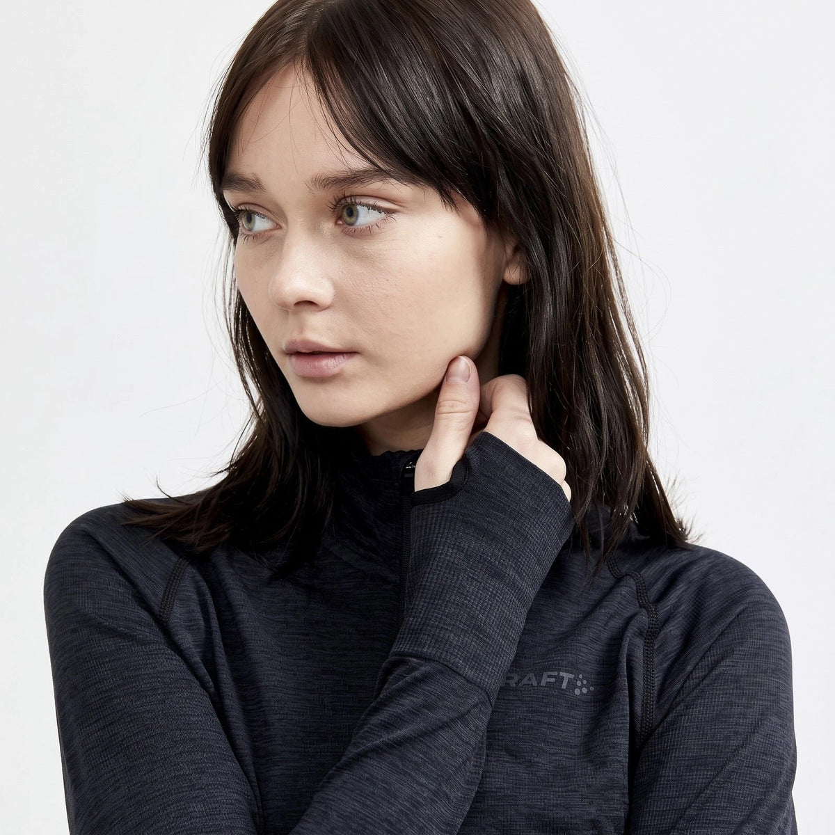 Craft Craft Thermoshirt dames lange mouw met rits - Core dry