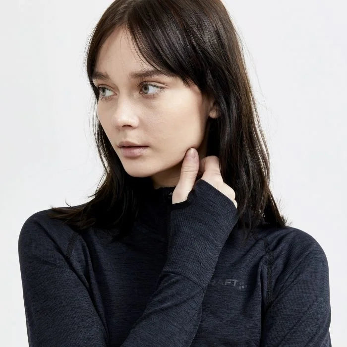 Craft Craft Thermoshirt dames lange mouw met rits - Core dry