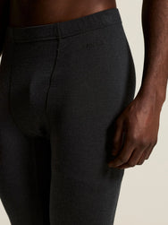Zwart | detail | Detail tailleband, zwart – Craft merino wollen thermobroek heren - Wool Comfort