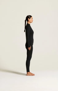 Zwart | zij | Zijaanzicht andere kant, zwart – Craft thermoset dames shirt en broek - Thermal Baselayer