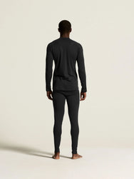 Zwart | achter | Achteraanzicht op model, zwart – Craft thermoset heren shirt en broek - Thermal Baselayer