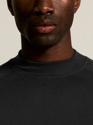 Zwart | detail | Detail hals, zwart – Craft thermoshirt heren lange mouw - Thermal Baselayer