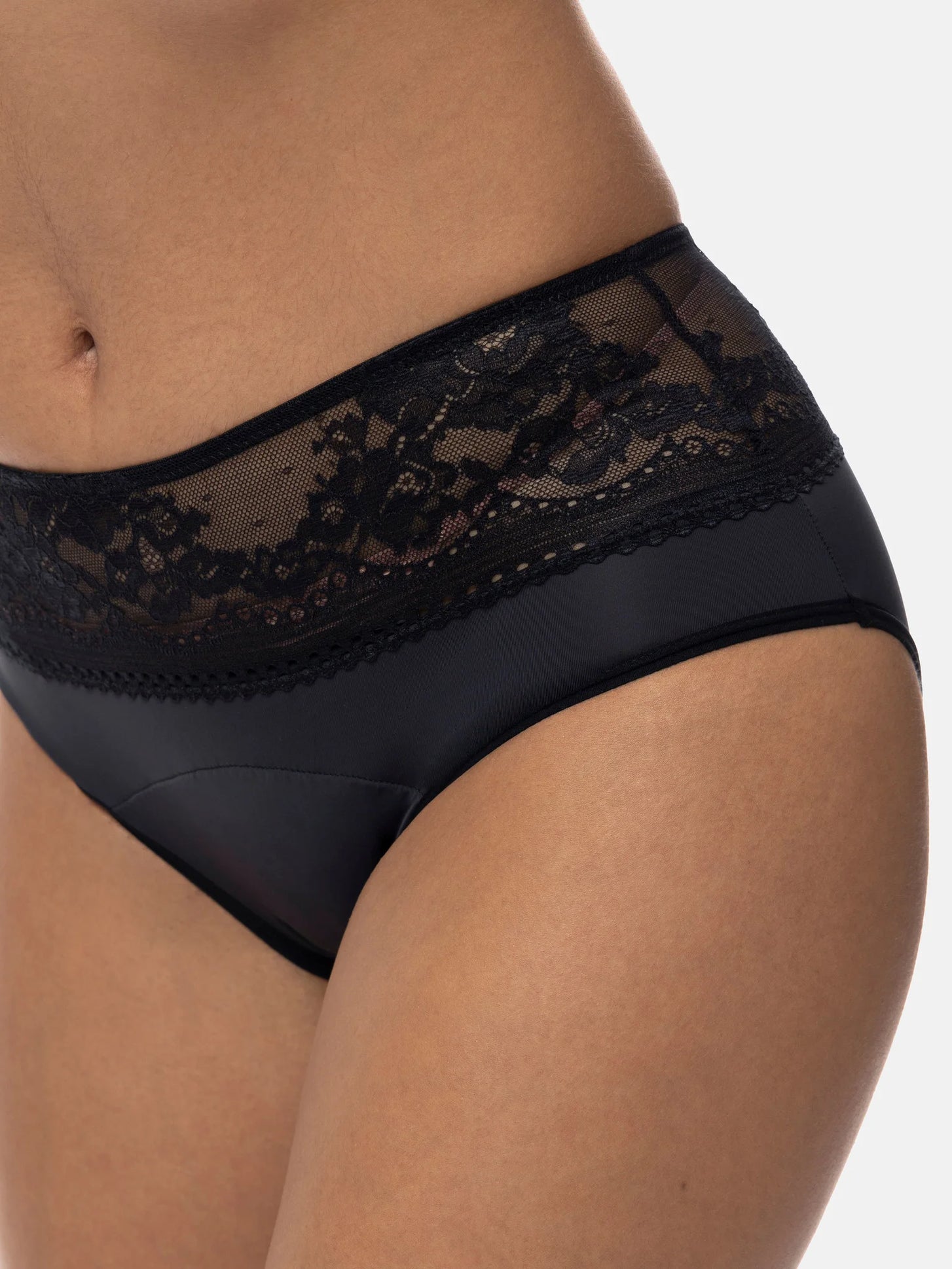 Dorina Dorina 2-pack Menstruatie Midi Slip - Menstruatie ondergoed - Lace