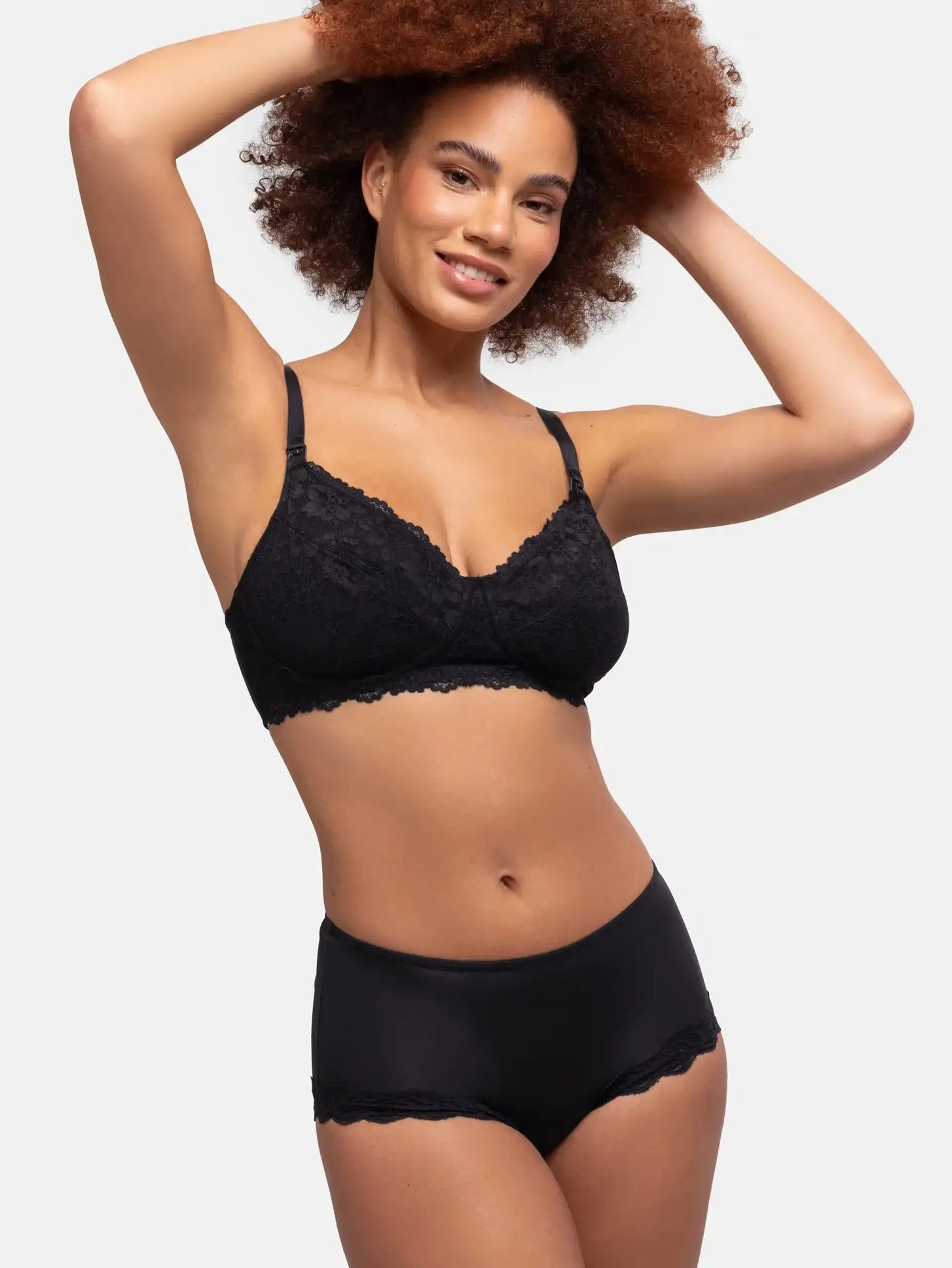 Dorina Dorina 2-pack midi slip dames kant - Evie