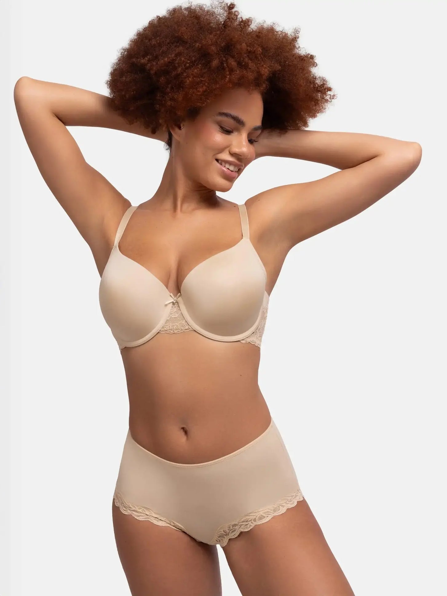 Dorina Dorina 2-pack midi slip dames kant - Evie