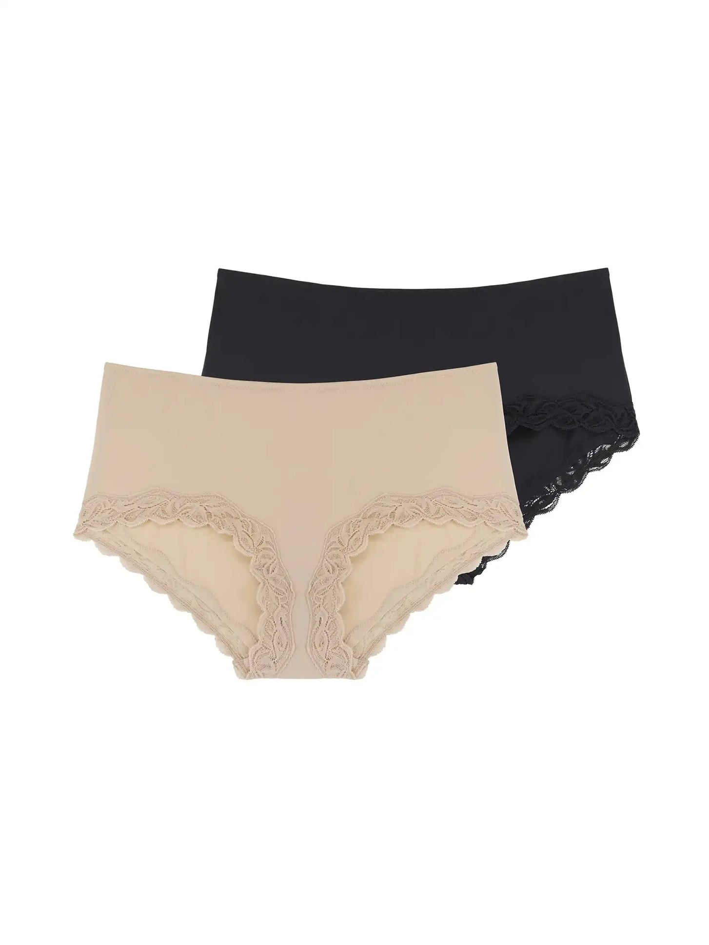Dorina Dorina 2-pack midi slip dames kant - Evie