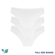 Dorina Dorina 3-pack Dames slips Basic Naomi - Wit