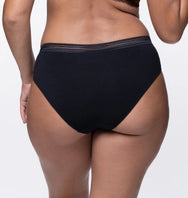 Dorina Dorina 3-pack Dames slips zwart biologisch katoen - Gianna