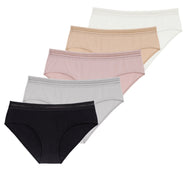 Dorina Dorina 5-pack katoenen dames ondergoed - Dames slips Basic - Gianna