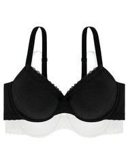 Dorina Dorina BH's 2-Pack Katoen - Lila - Kant