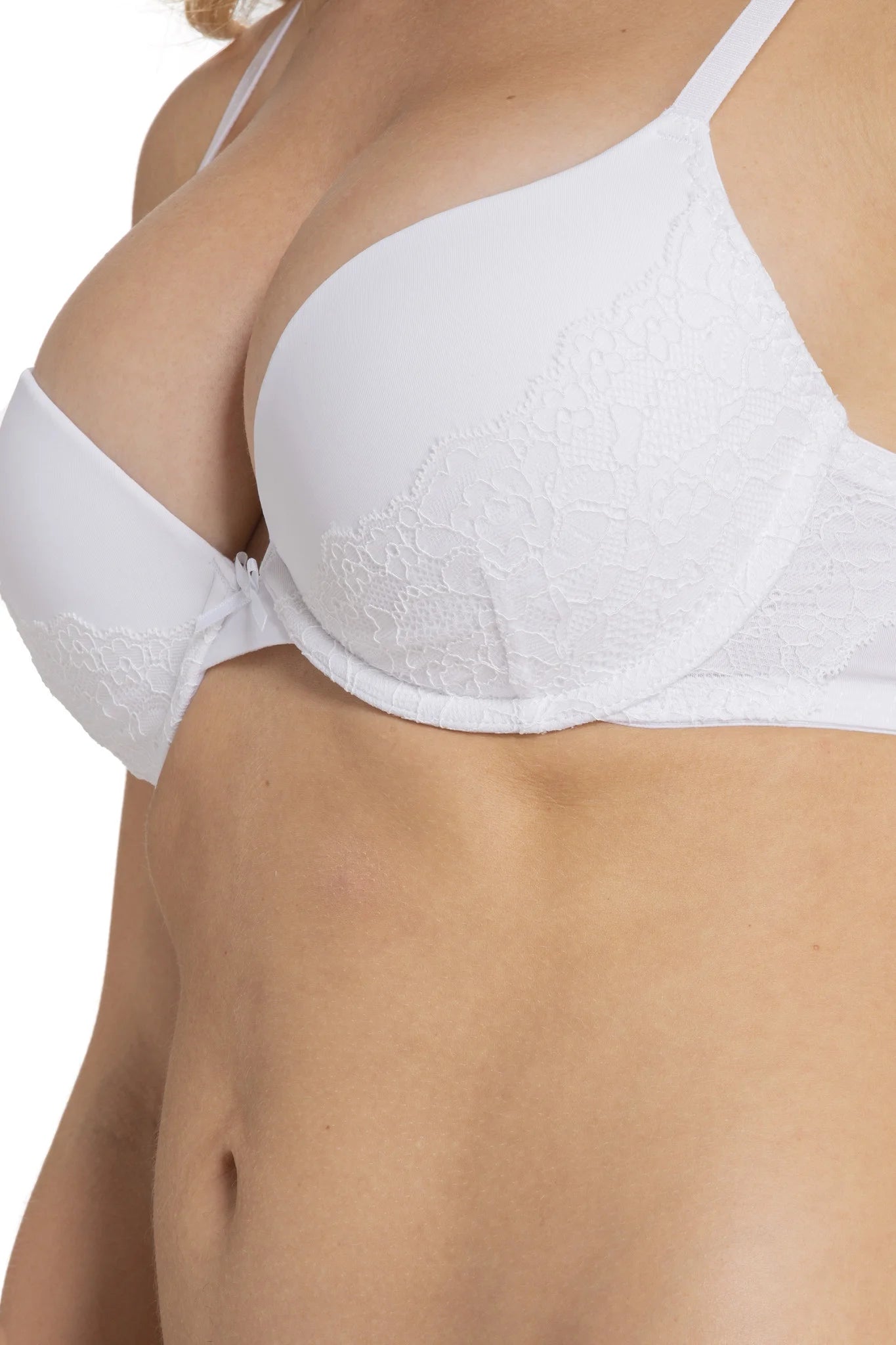 Dorina Dorina Push up BH - Coral - Lexi - Wit