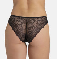 Dorina Dorina slips 3-pack Crystal - kant - Zwart/Huidskleur