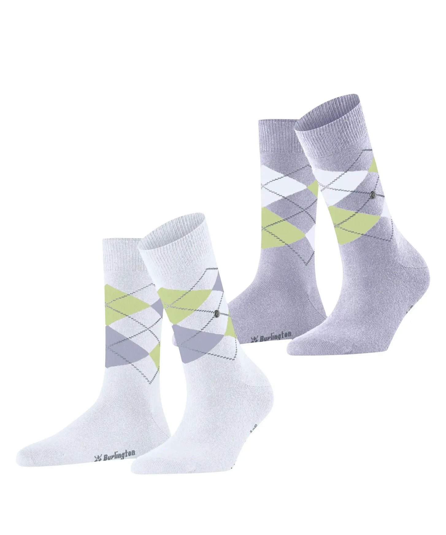 Falke Burlington 2-paar Everyday dames sokken - Argyle