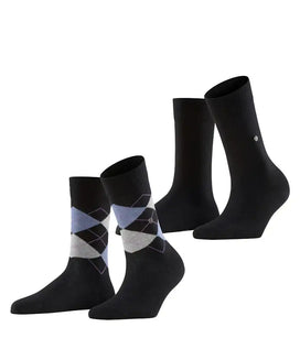 Falke Burlington 2-paar everyday dames sokken katoen